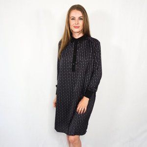 HATCH Black Geo Print Maternity Shirtdress